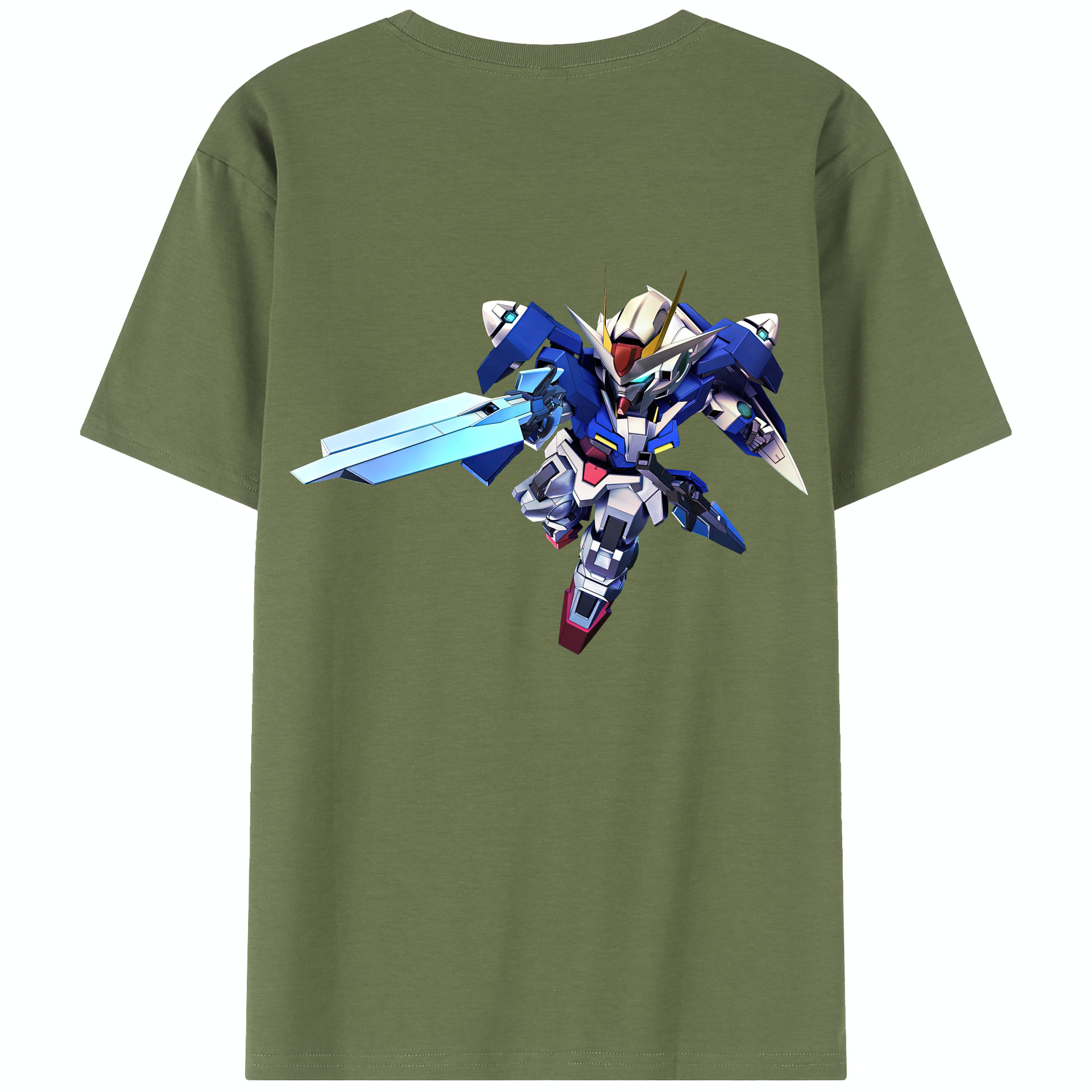 （画像用） 機動戦士ガンダム Mobile Suit Gundam 綿100％半袖Tシャツ（背面プリント）
